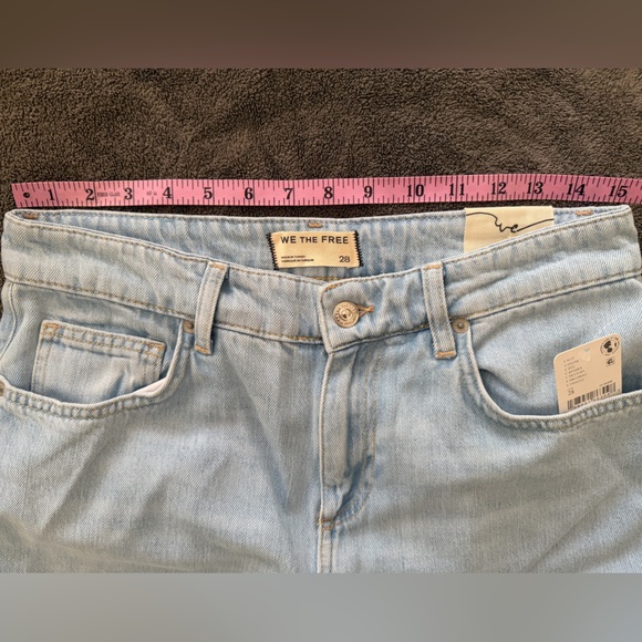 Free People Sky Blue Flare Jeans - Picture 2 of 6